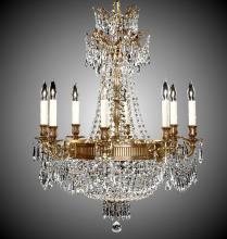 American Brass & Crystal CH8142-P-01G-PI - 16 Light Chandelier